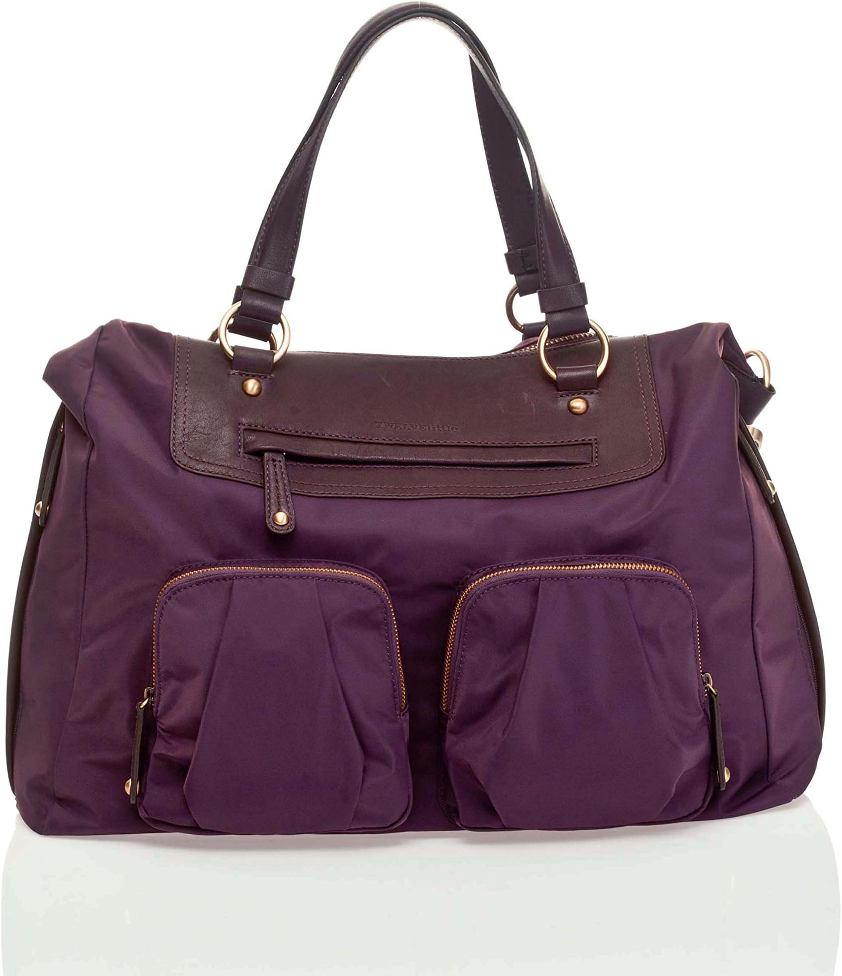 TWELVElittle Allure Convertible Satchel Diaper Bag - Plum