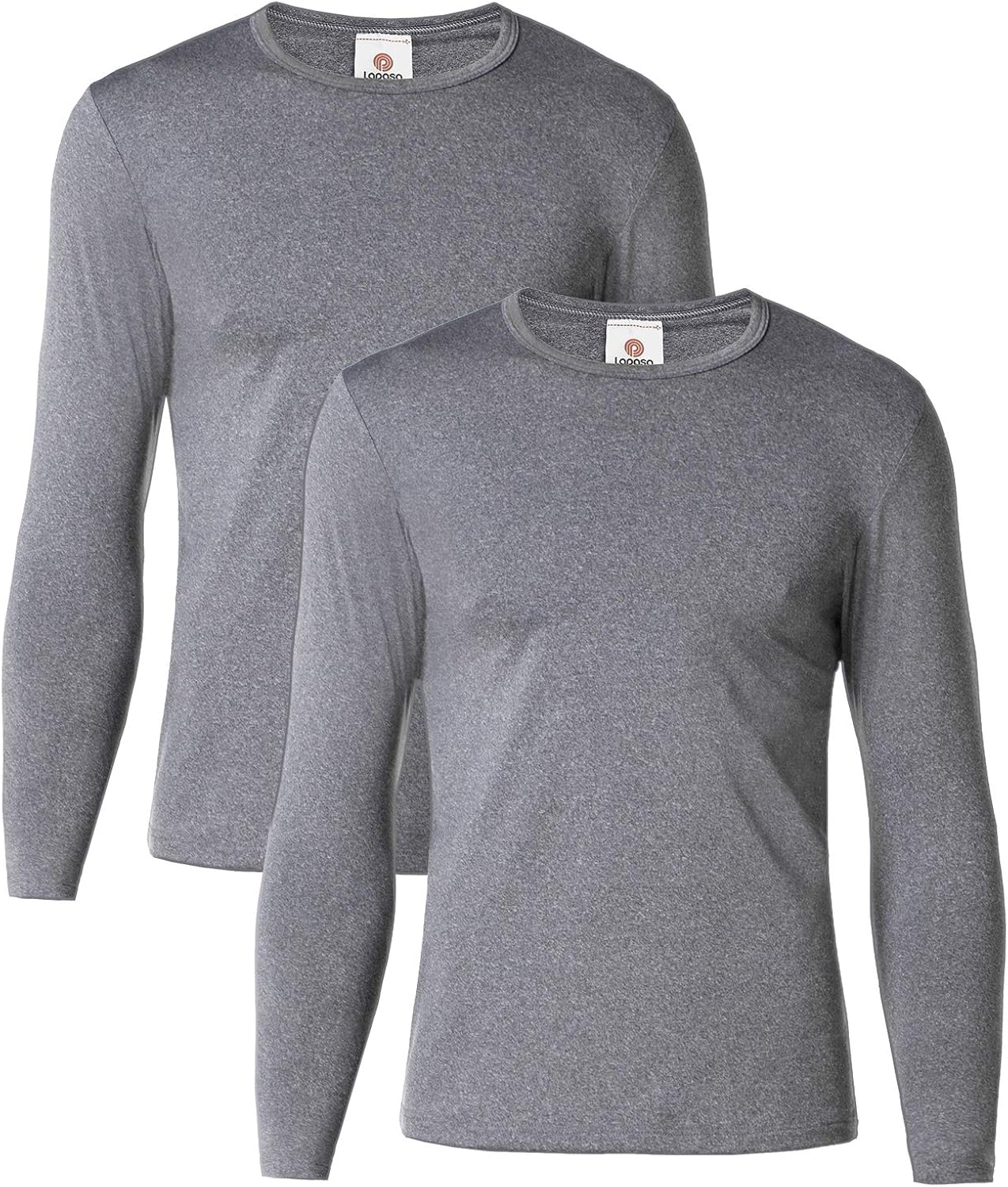 LAPASA Men's 1 or 2 Pack Thermal Underwear Tops Fleece Lined Base Layer Top M09 at  Men’s Clothing store