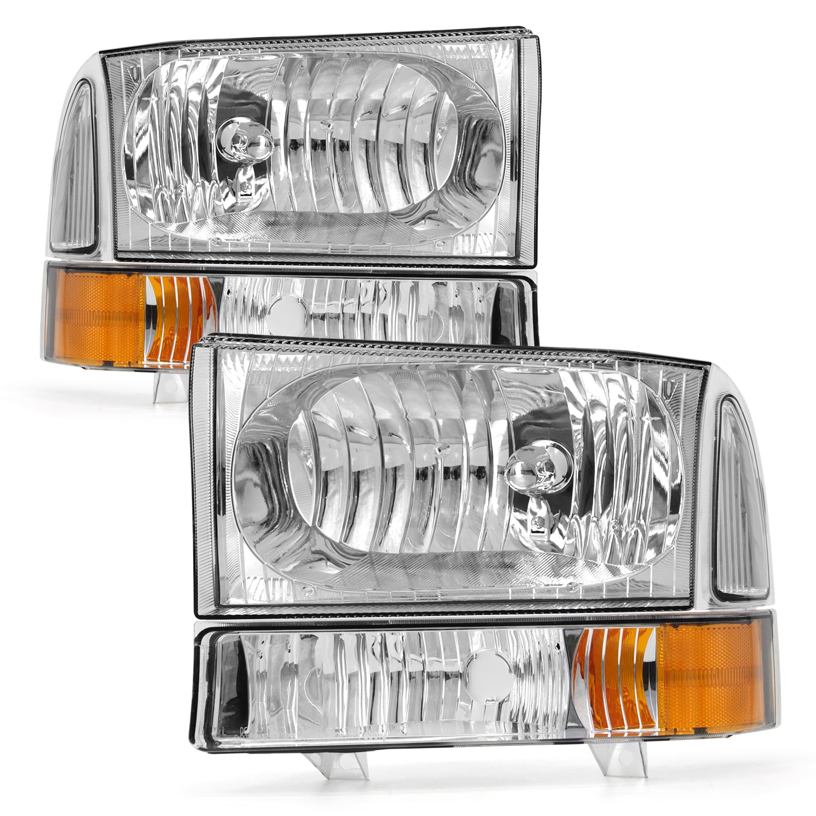 Aexploer LED Cab Roof Marker Lights Compatible With F250 F350 F450 F550 99-16 & For F650 F750 04-17 Top Clearance Running Lamp Replacement Assemblies 5PCS (Clear Lens & White Light), Top Clearance