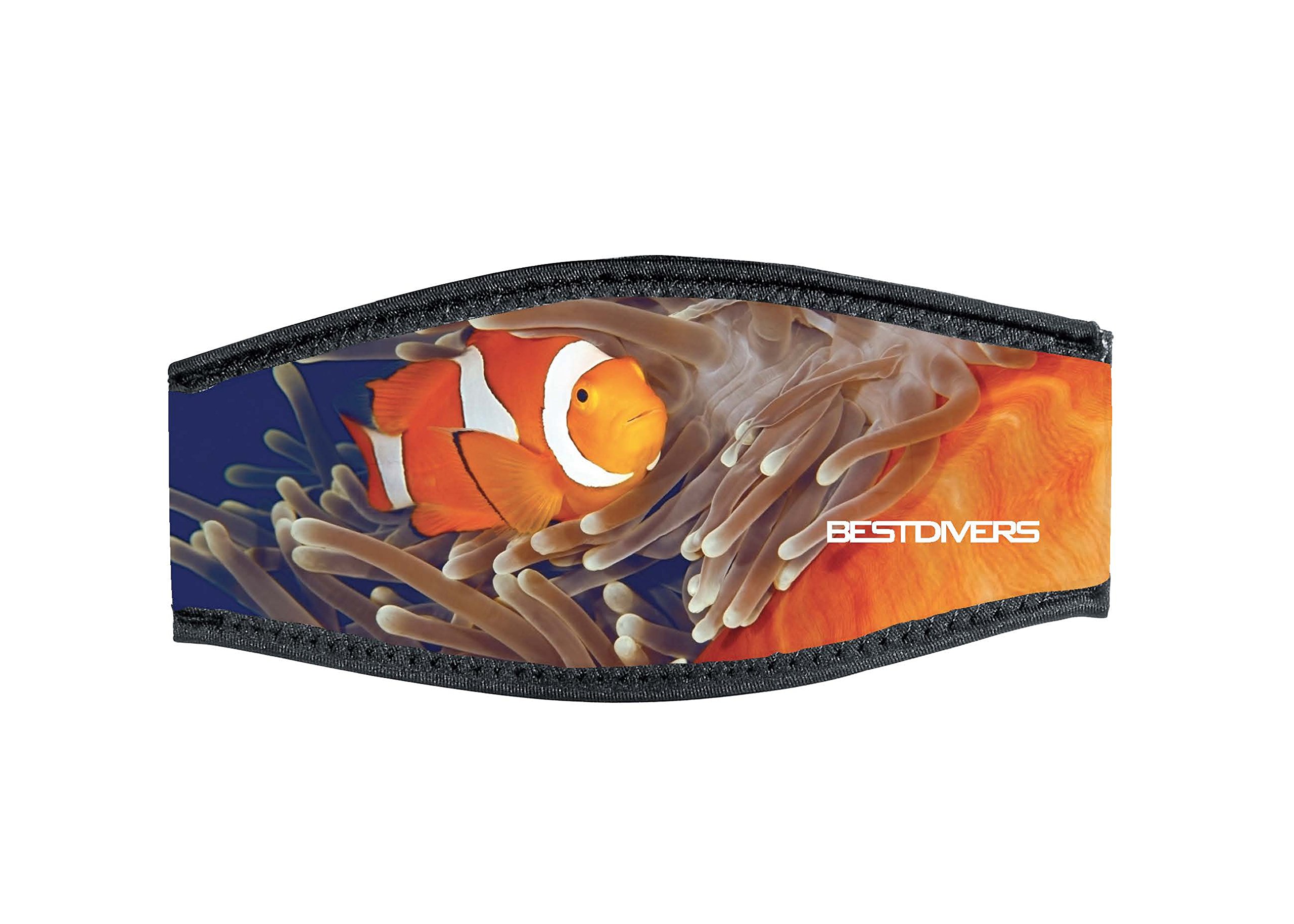 Best divers Neoprene Mask Strap, Double Velcro, Anemone