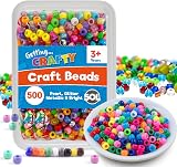 SOL 500pcs Pony Beads for Jewellery Hair Braids 6x9mm Assorted Colours view 1