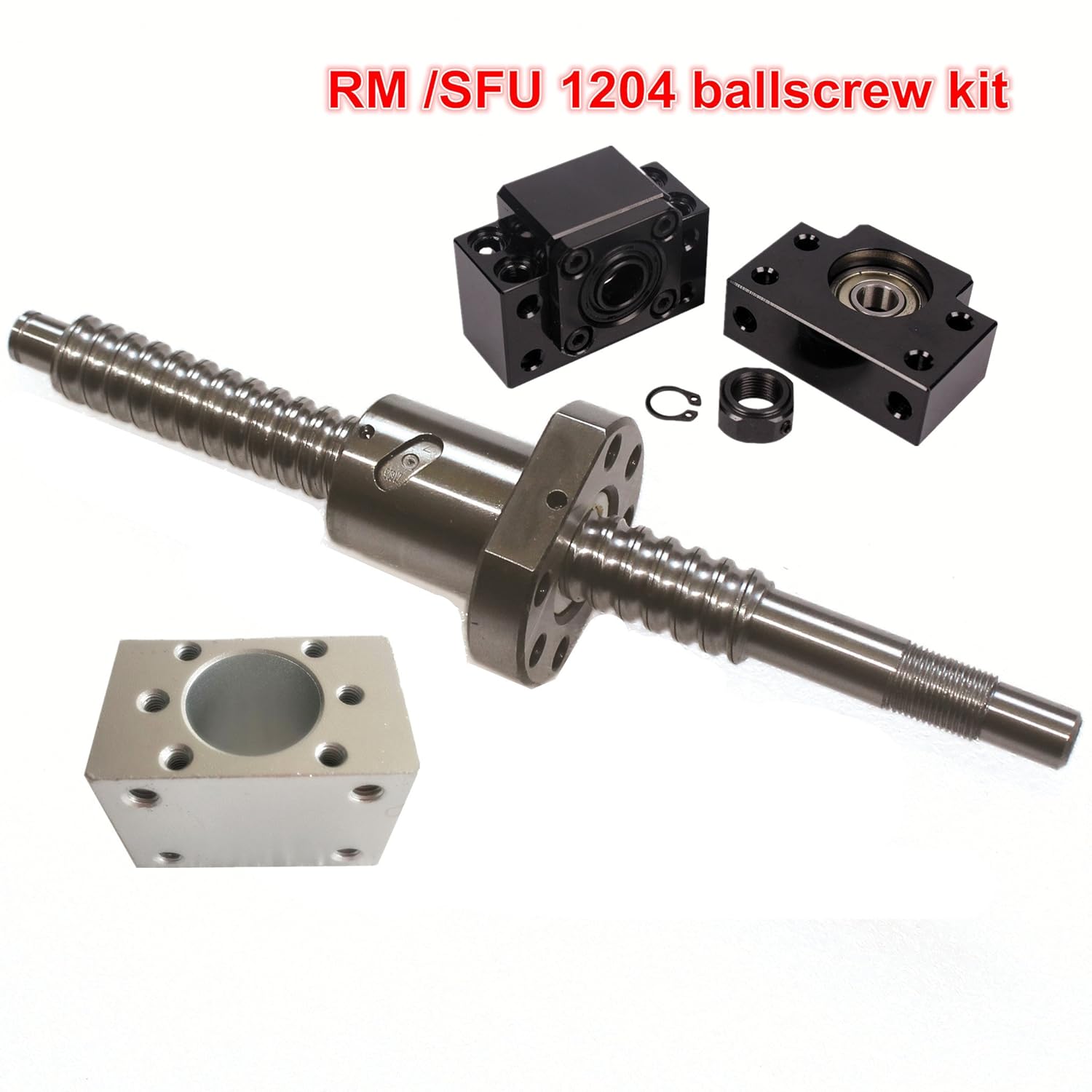 Rotary & Linear Motion end machining diy cnc part 1204 Rolled Ball screw SFU1204 300mm with