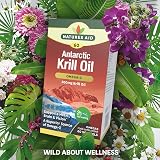 Natures Aid Krill Oil 500mg 60 Softgels High Omega-3 EPA DHA Astaxanthin view 7