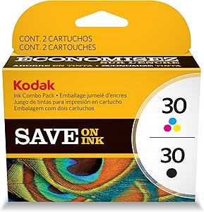 Kodak 30B/30C Combo Ink Cartridge - Black/Color - 1 Year Limited Warranty