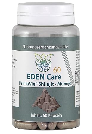 VITARAGNA PrimaVie Shilajit Mumijo 60 Kapseln, Huminsäure und Fulvinsäure aus dem Himalaya - Extrakt ohne Zusatzstoffe wie Ma