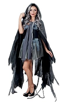 Boland 71008 - Düsterer Fransen Umhang Vampiress, für Erwachsene, Sonstige Spielwaren