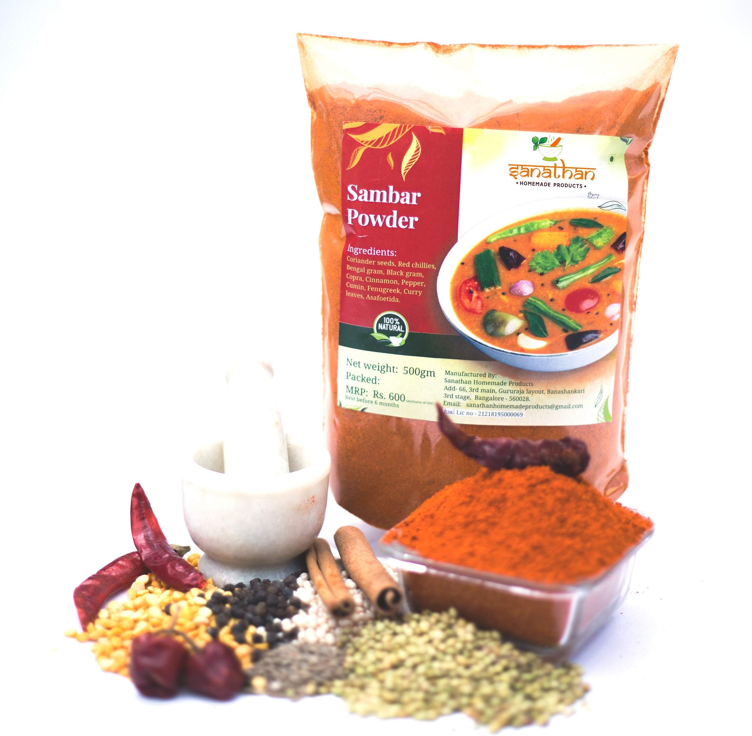 Sanathan Homemade Products Sambar Powder 500g
