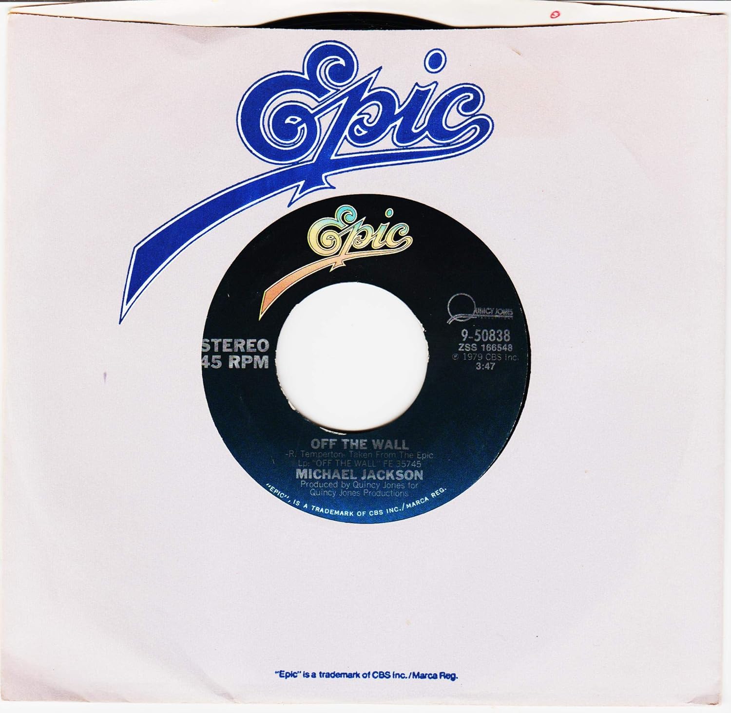 Michael Jackson Michael Jackson 45 Rpm Get On The Floor Off