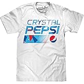 Tee Luv Men's 90s Crystal Pepsi Soda Shirt