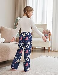 Arshiner Pajama Pants for Girls Long Sleep Plaid