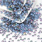 10000PCS Green Volcano Hotfix Rhinestones Bulk, Glass Crystal Hot Fix Rhinestones for Crafts Clothes DIY Decoration, SS10, 2.7-2.9mm