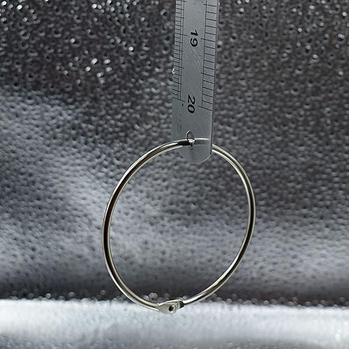 Binder Rings Loose Leaf Book Key Ring Clips (8 Pack) Large