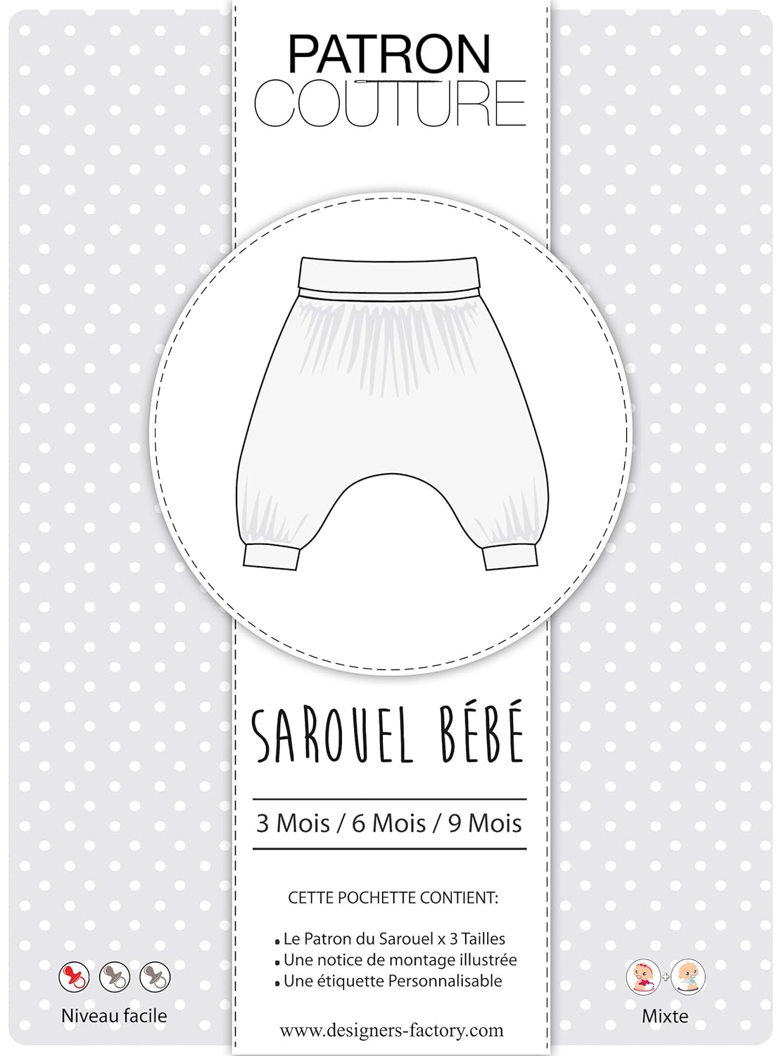 Pack 3 Tailles 6m 3m 9m Patron Sarouel Bebe Cuisine Maison Loisirs Creatifs Ram Mount Co Uk
