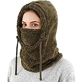 Connectyle Balaclava Hood Winter Hat for Men & Women Windproof One-Piece Fleece Hooded Scarf Ski Mask Cold Weather Hat