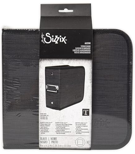 Amazon.com: Sizzix Storage Die Storage Binder Small Black Inspired