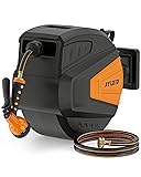 Ayleid Retractable Garden Hose Reel,1/2 in x 65 ft