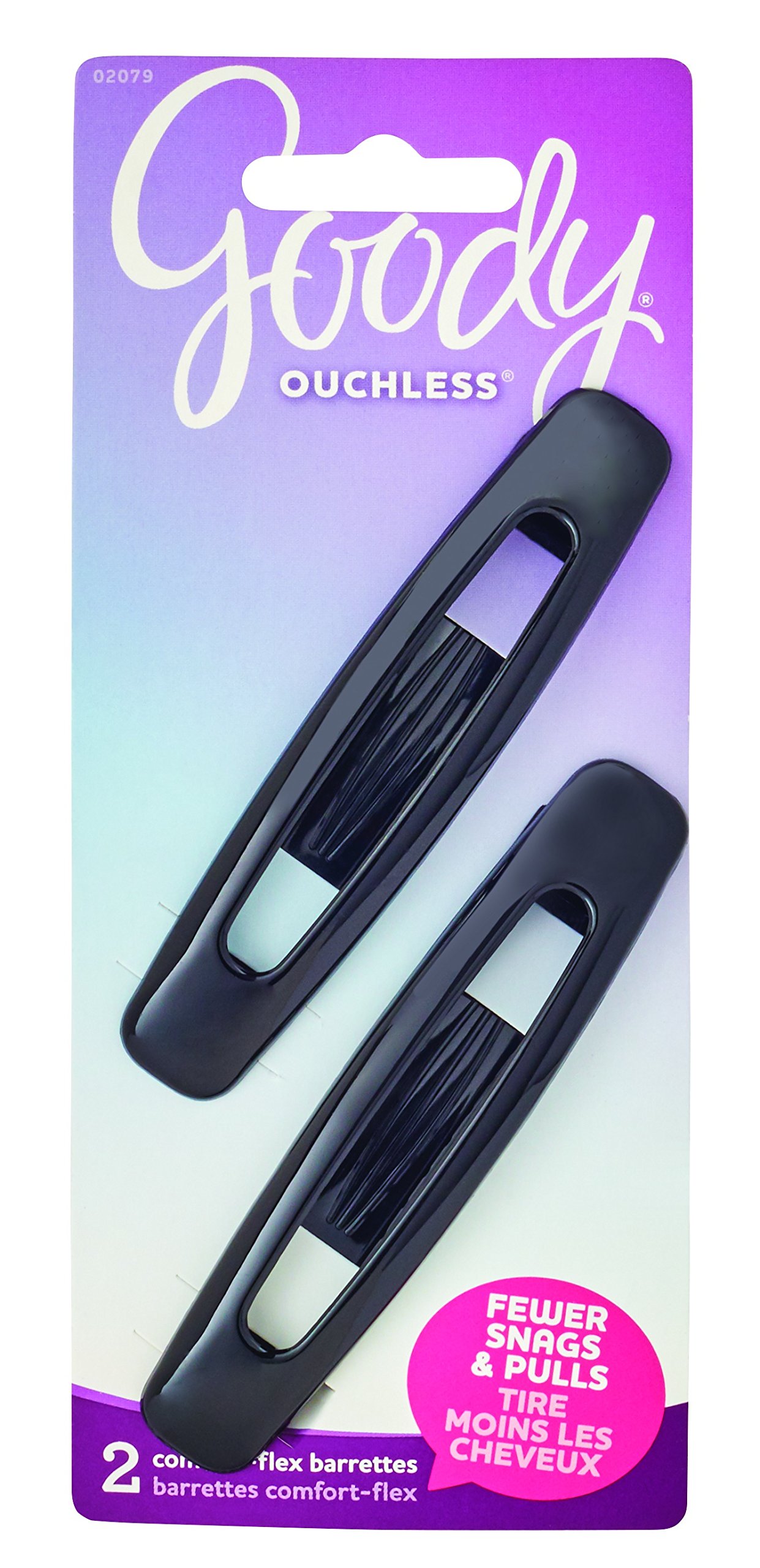 Goody Ouchless Flex Small Updo Hair Barrettes, 2 Count