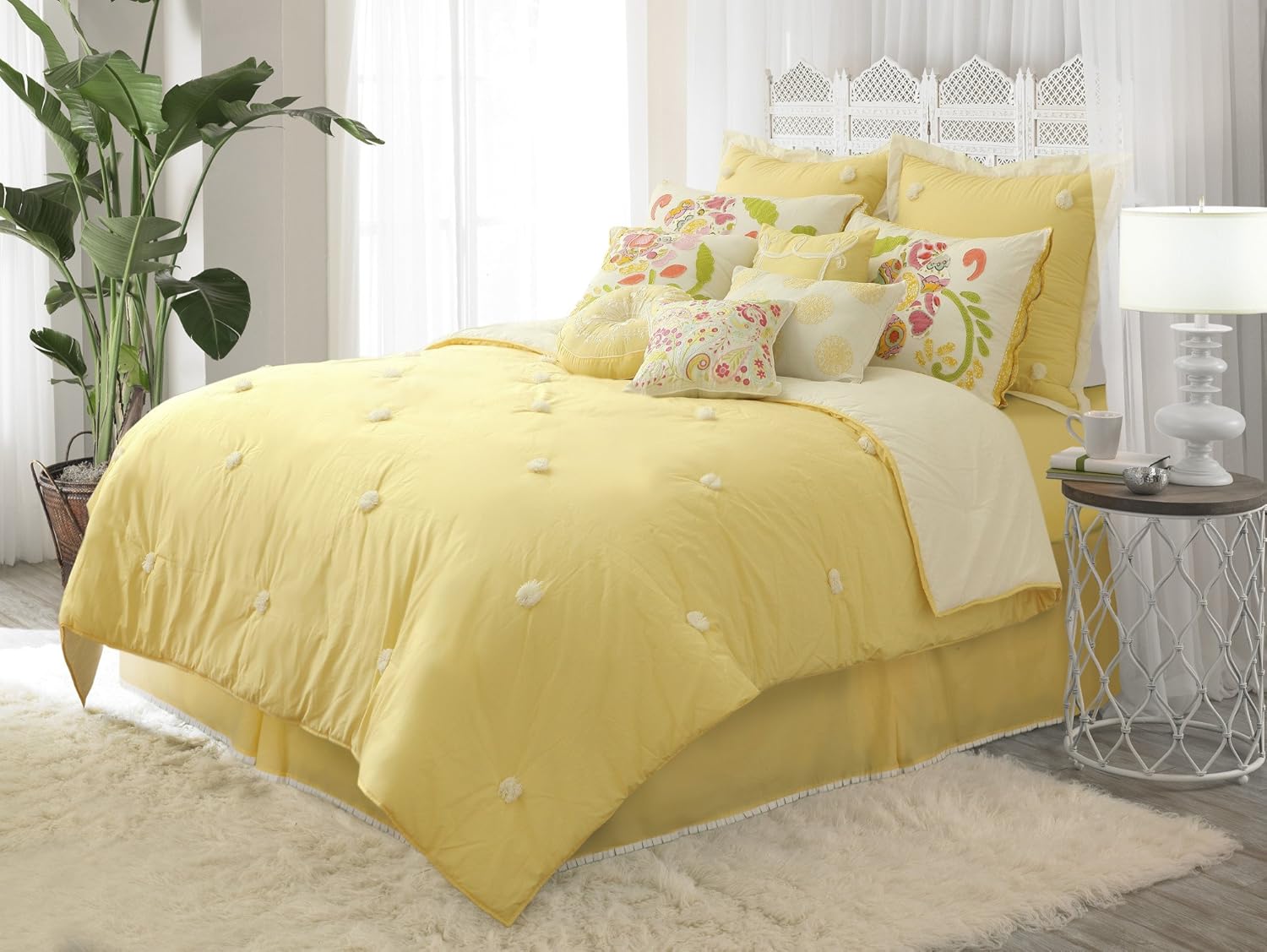Buy Dena Home 1c04324 Sun Drop Reversible Comforter Set Full