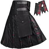 Hybrid Utility Kilts for Men Scottish Traditional Kilt with Flashes