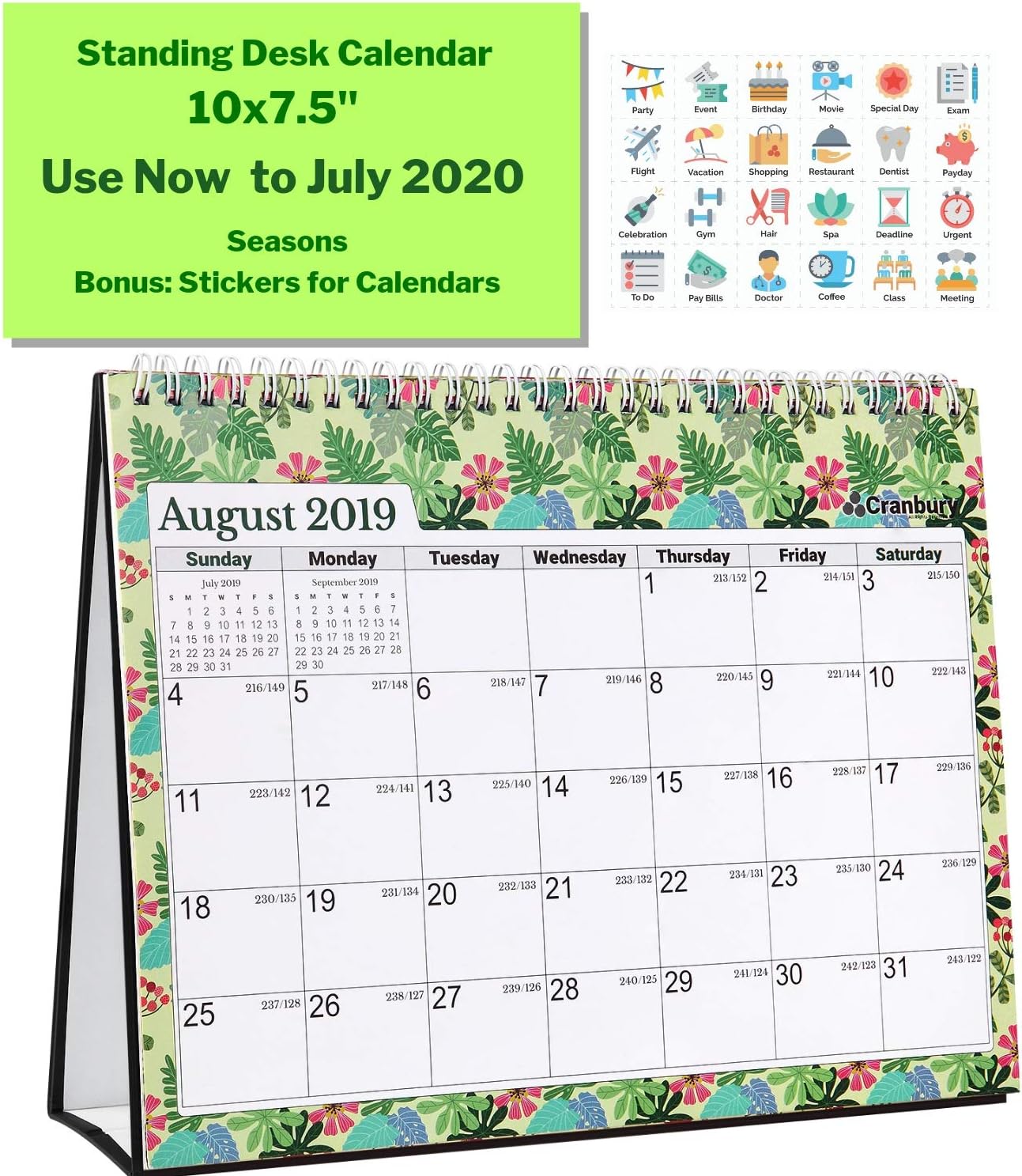 Best small stand up desk calendar 2019-2020