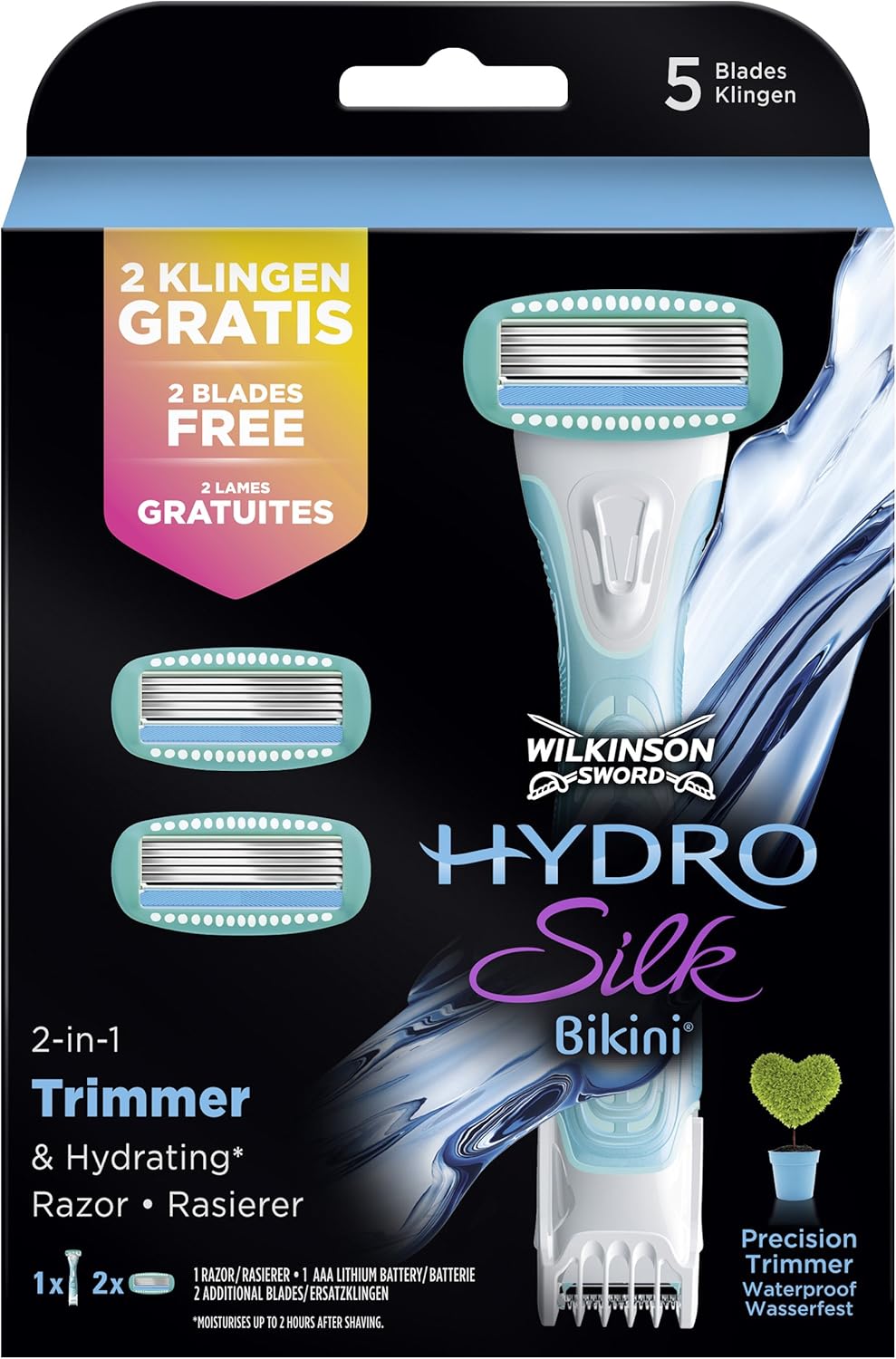 wilkinson sword hydro silk bikini trimmer and razor for women