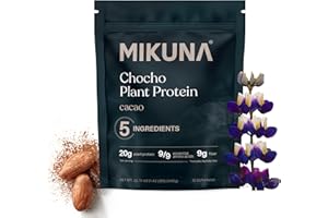Mikuna Vegan Protein Powder (Cacao, 15 Servings) - Plant Based Chocho Superfood Protein - Dairy Free Protein Powder Packed with Vitamins, Minerals & Fiber - Gluten, Keto & Lectin-Free