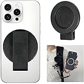 DMaos Ultra Strong Magnetic Phone Clip Holder with Anti-Theft Phone Chain, Detachable Holster Belt Clip for Outdoor Hands-Free, Compatible with MagSafe