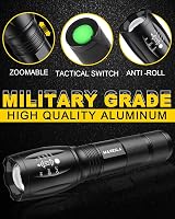 Maxesla LED Torch 2000 Lumens Zoomable Flashlight 5 Modes Water Resistant view 2