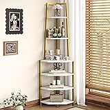 VECELO 6 Tier Corner Shelf 69 Inch Industrial