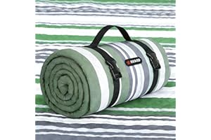HX&OD Extra Large Picnic Blanket Outdoor 80”x80” Waterproof Picnic Mat Foldable 3-Layer Camping Blanket Portable with Carry S
