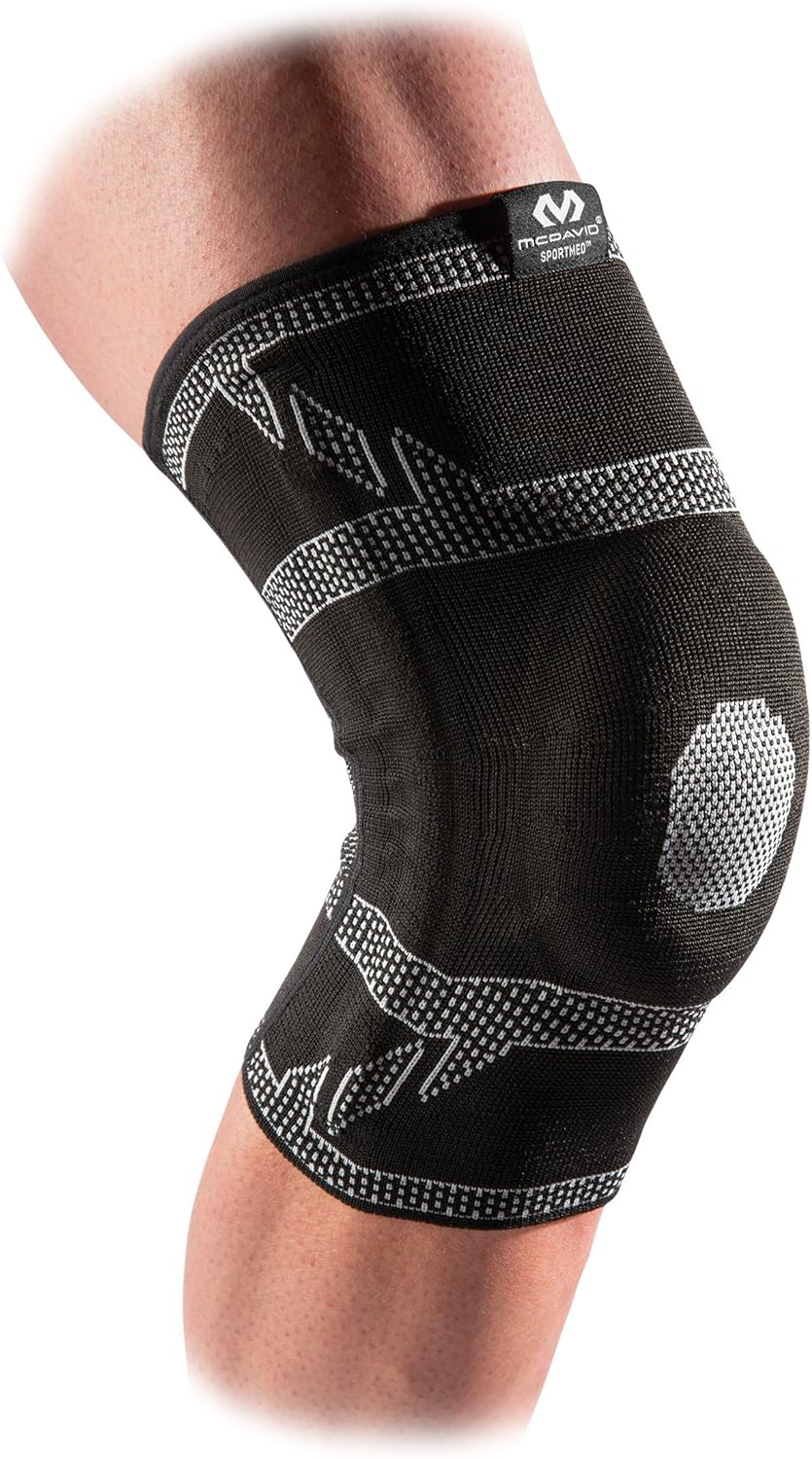 Compression Knee Patella Support for Knee Pain Relief Black or Grey