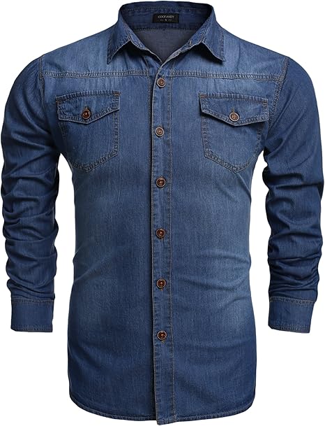 short sleeve denim shirt outfit
