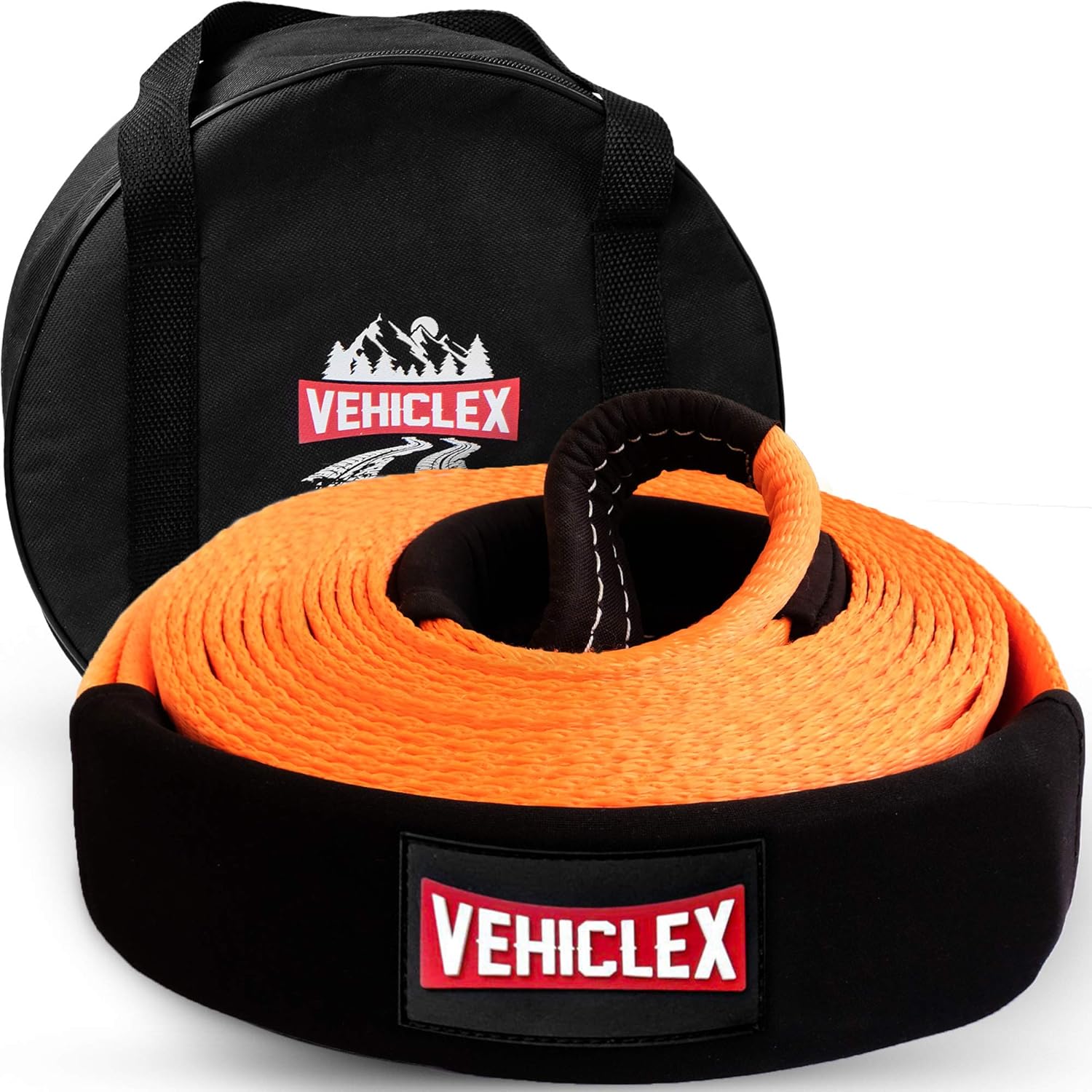 Reinforced Loops Vehiclex Recovery Tow Strap 3 x 3035000lbs High
