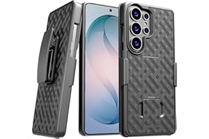 Designed for Samsung Galaxy S26 Ultra Case with Belt Clip Holster - Kickstand Cover Phone Case - Black