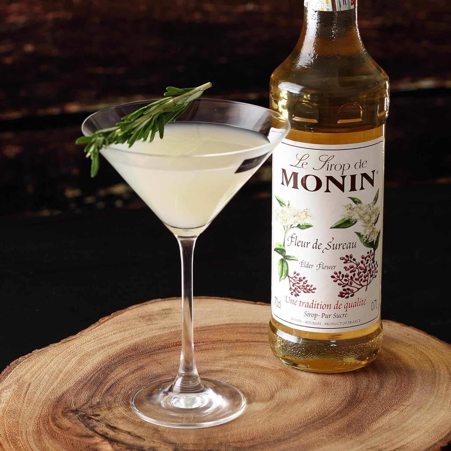 Amazoncom Monin Fleur De Sureau Elder Flower Syrup
