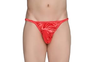 Satini Men's Underwear Satin Tanga Bikini Briefs Panties