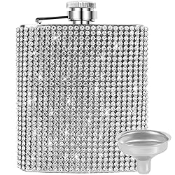 INSTOME Diamond Hip Flask,Flasks for Liquor for