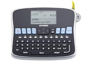 DYMO Desktop Label Maker LabelManager 360D Rechargeable Hand-Held Label Maker, Easy-to-Use, One-Touch Smart Keys, QWERTY Keyboard, Large Display, For Home & Office Organization