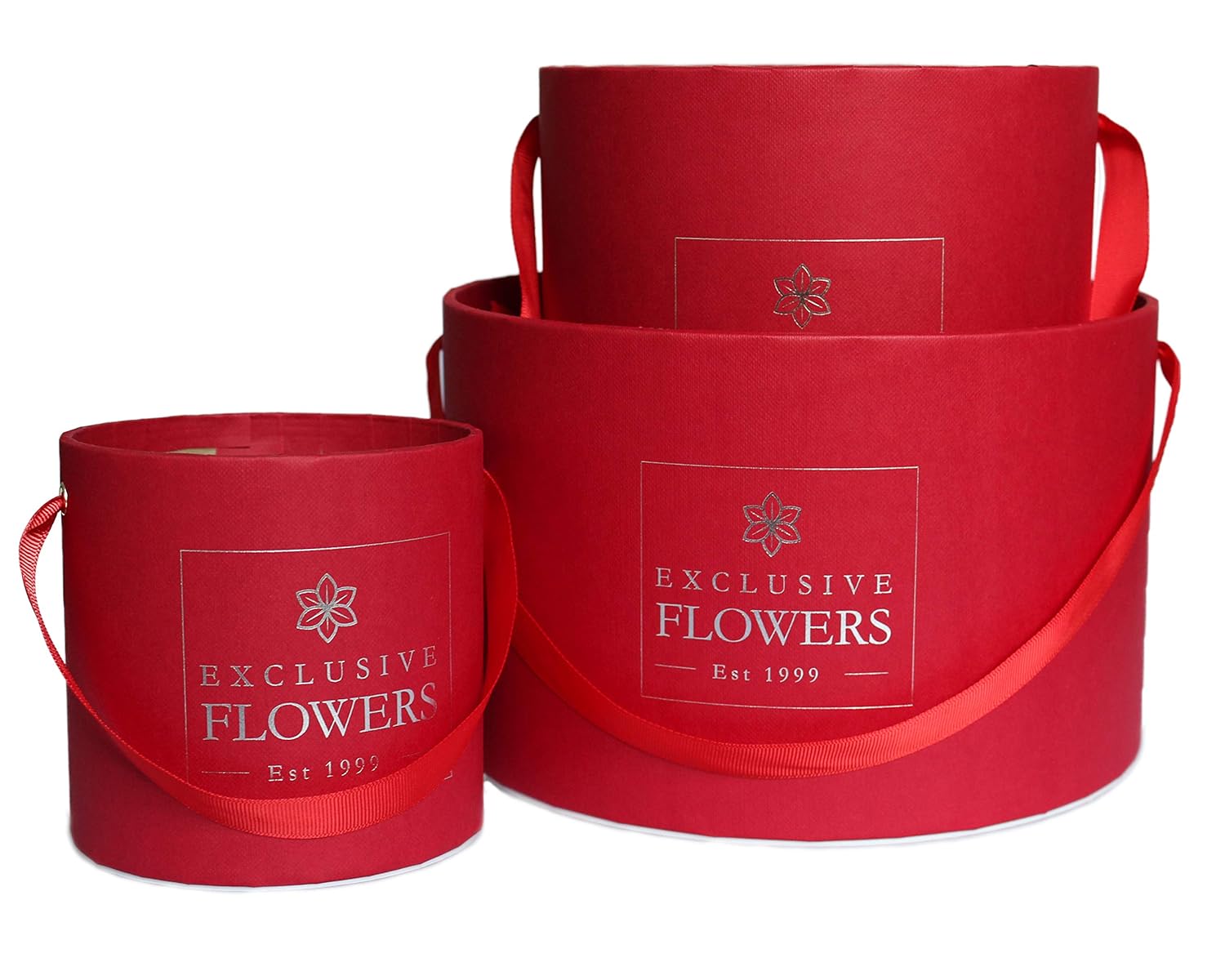 Gift Box Round Elegant Flower Box Wedding Decor 3 Sizes