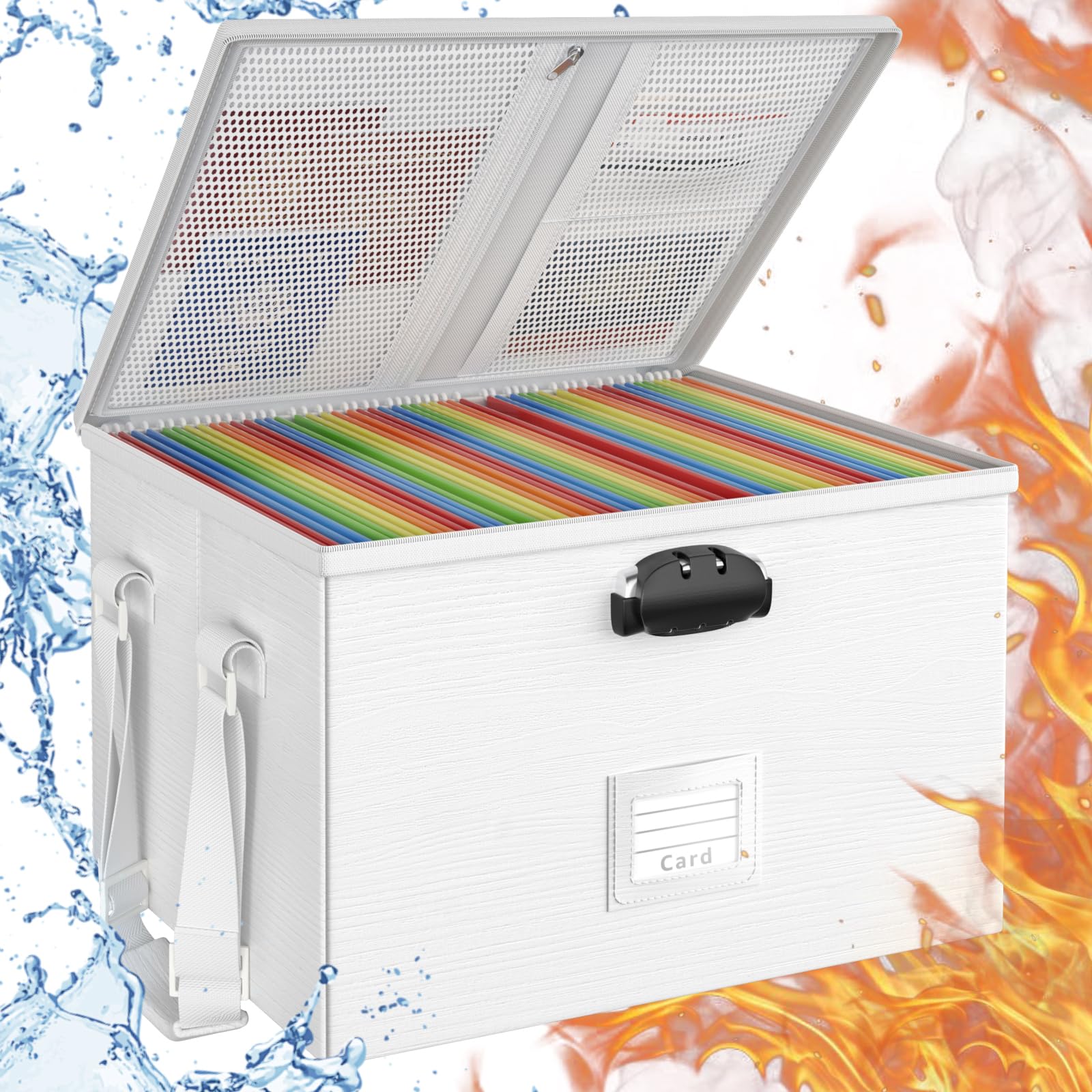 ROSONG Fireproof Document Box File Organizer