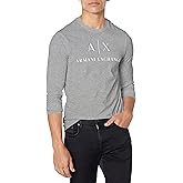 Armani Exchange Mens A|x Armani Exchange Long Sleeve Logo Crewneck T-Shirt