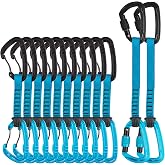 TRANGO Vector Package - Wiregate and Locking Draw Set | Featuring ten 12cm wiregate climbing quickdraws and two 24 cm locking draws for sport and trad climbing