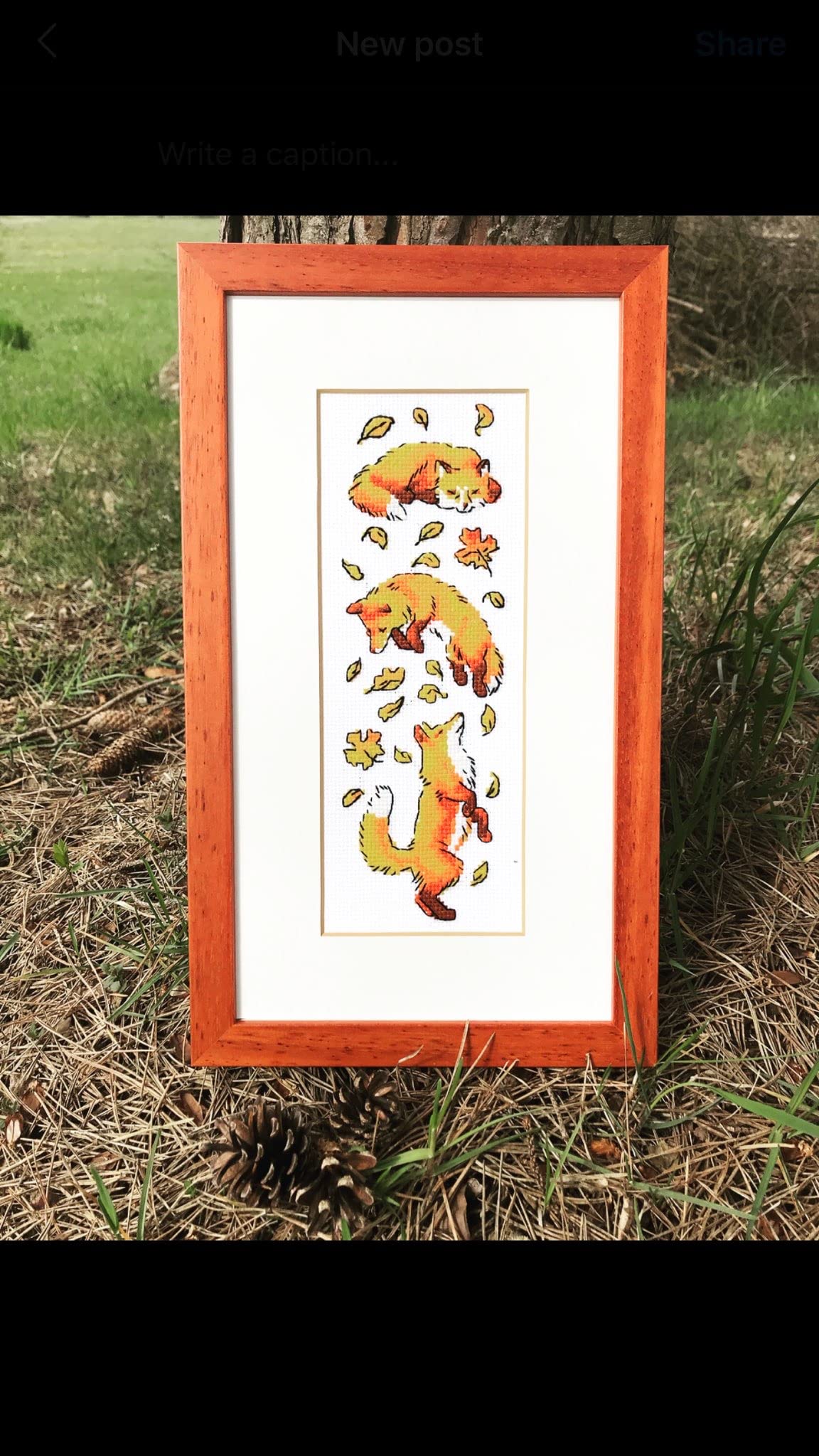 RIOLIS - Foxes in Leaves 1879, Cross Stitch Kits 3