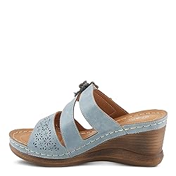 PATRIZIA Women's LOLLY Slide Wedge Sandals Blue EU