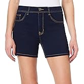 Angels Forever Young Women's 360 Sculpt 5" and 7" Inseam Mid Thigh Denim Shorts, Sizes 6-16