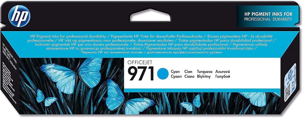 HP CN622AE 971 Cyan Original Ink Cartridge Single Pack for OfficeJet Pro X