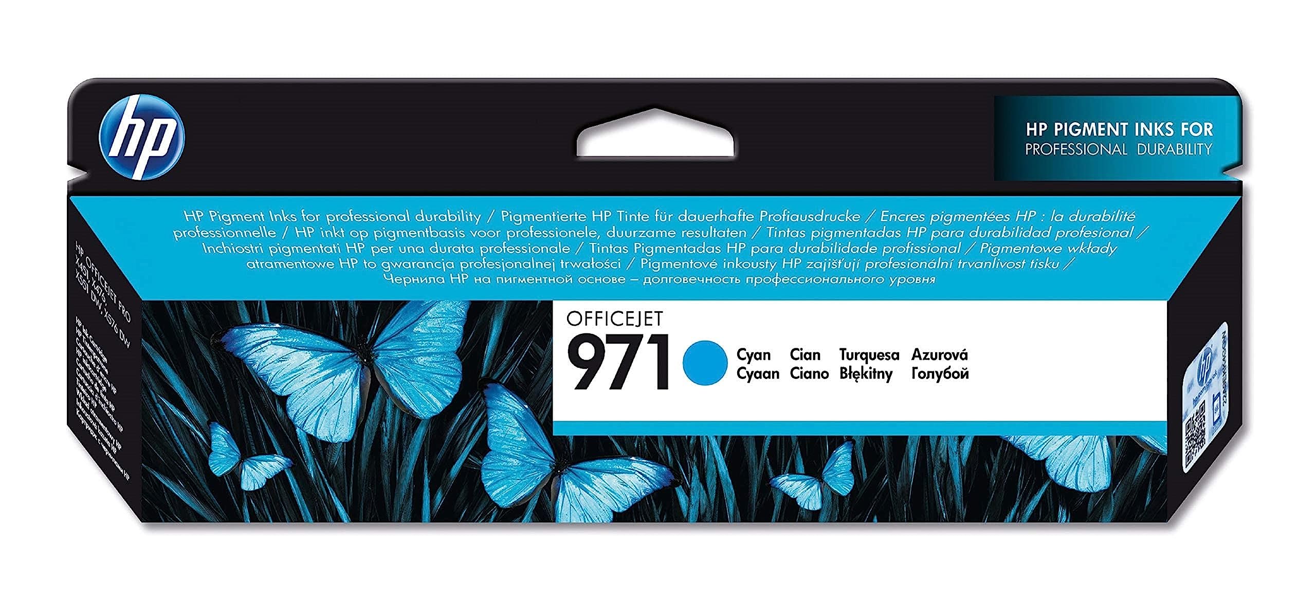 HP CN622AE 971 Original Ink Cartridge, Cyan, Single Pack
