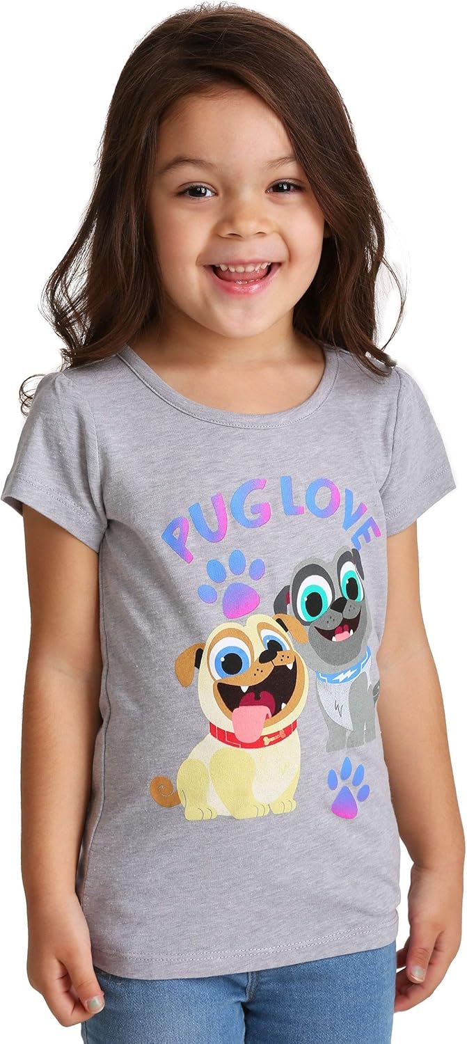 Girls Puppy Dog Pals Pug Love T Shirt Kitilan