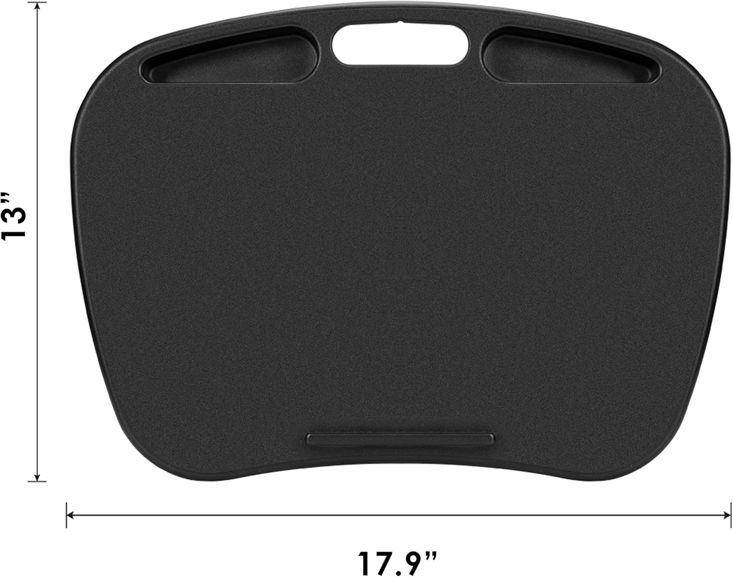 LapGear Mydesk Lap Desk with Device Ledge and Phone Holder - Black - Fits Up to 15.6 Inch Laptops - Style No. 44448: Computers & Accessories