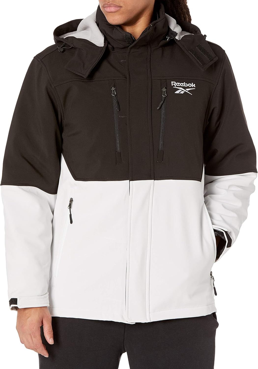 Reebok mens Soft Woven System Jacket at  Men’s Clothing store